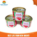 fábrica na china preço barato aromatizante halal marca oem 70g 210g 400g 800g Pasta de tomate em lata e tomate em lata 28% a 30% brix